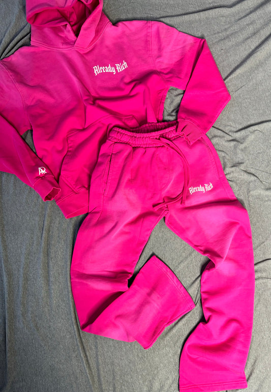 Heavyweight Pink (Sun faded) Sweatsuit