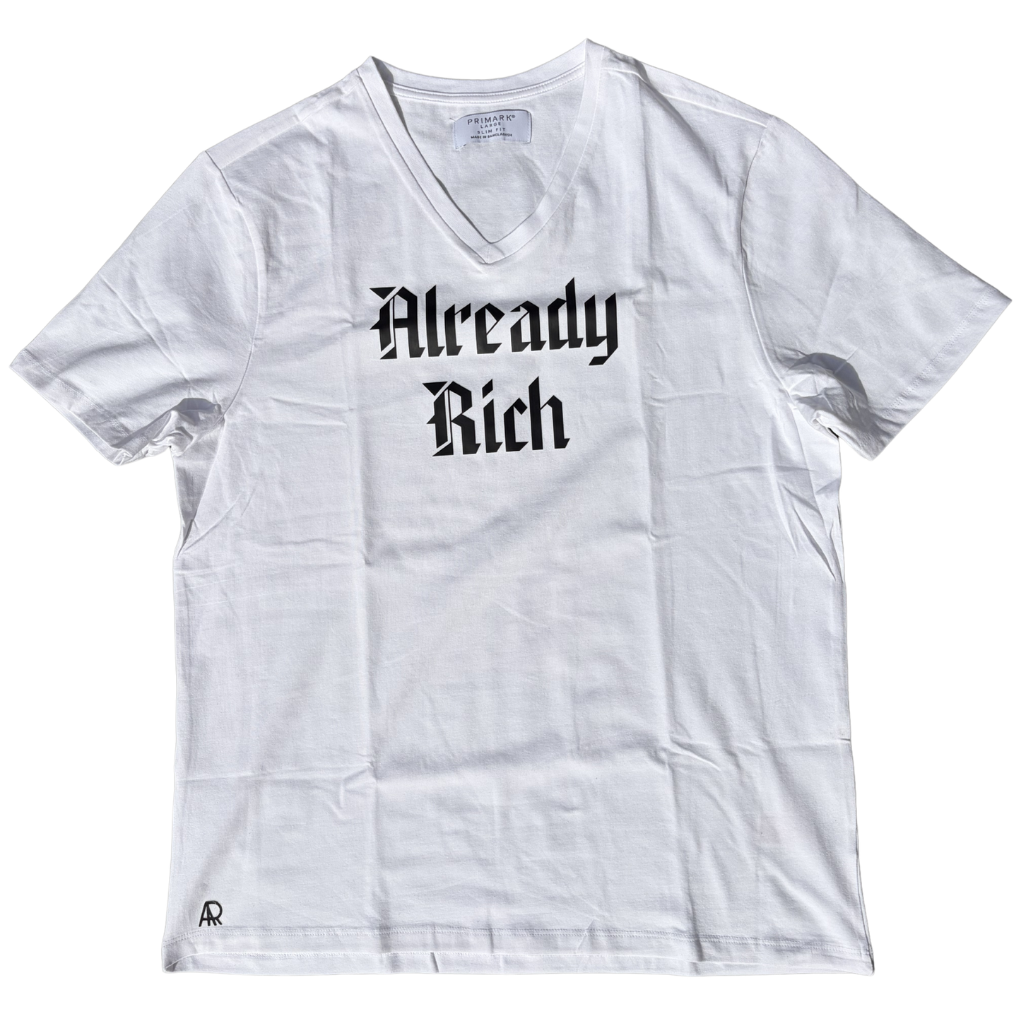 Already Rich V Neck (White)