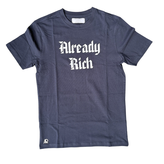 Already Rich T-shirt (Navy Blue)