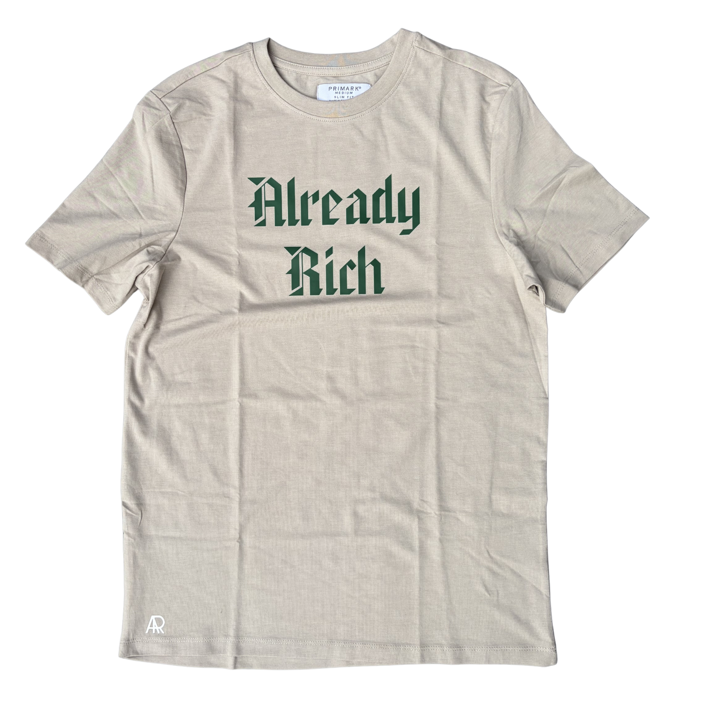 Already Rich T-Shirt (Tan and Green)