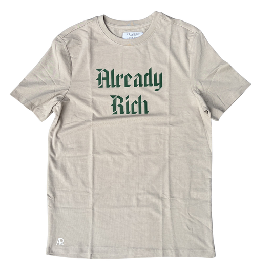 Already Rich T-Shirt (Tan and Green)