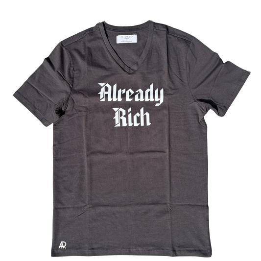 Already Rich V Neck (Black)